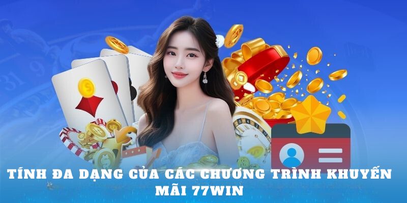 Tính đa dạng của các chương trình khuyến mãi 77Win